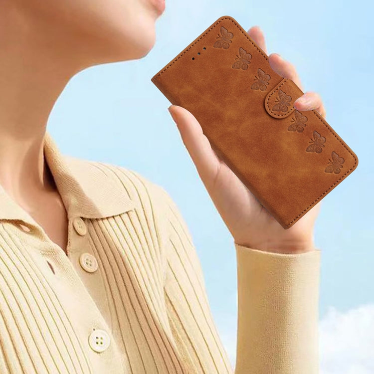Seven Butterflies Embossed Leather Phone Case, For Motorola Moto G73, For Motorola Moto E22, For Motorola Moto G42, For Motorola Moto G62