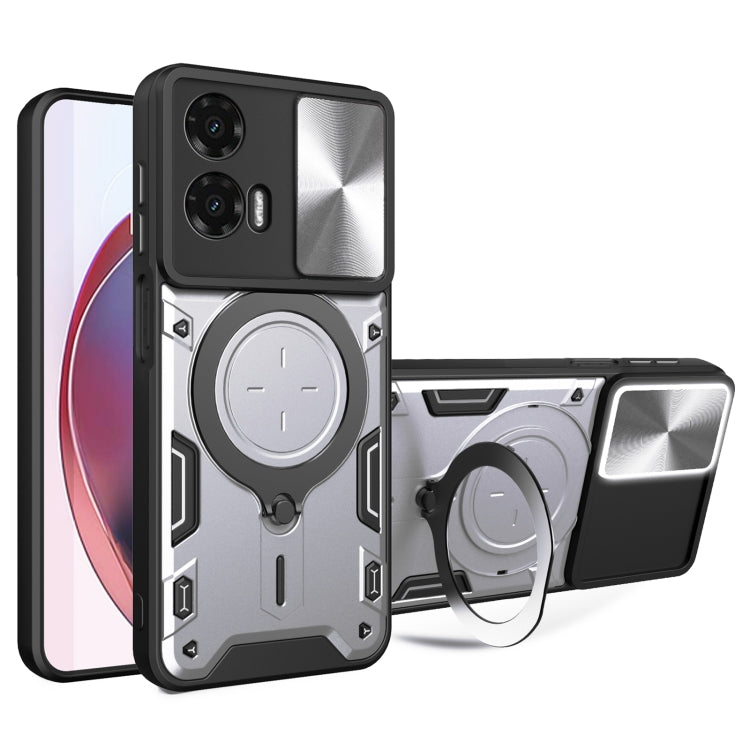 CD Texture Sliding Camshield Magnetic Holder Phone Case, For Motorola Moto G 2025, For Motorola Moto G75 5G, For Motorola Moto G35, For Motorola Moto G55