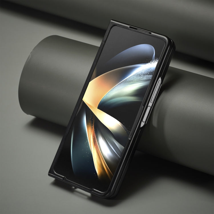 LC.IMEEKE Carbon Fiber PU + TPU Horizontal Flip Leather Phone Case, For Samsung Galaxy Z Fold5, For Samsung Galaxy Z Flip5