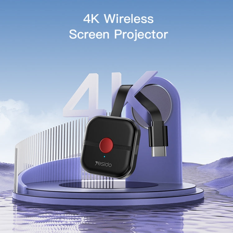 Yesido TV10 HD Wireless Screen Display Receiver, 5G+4K, 2.4G+4K