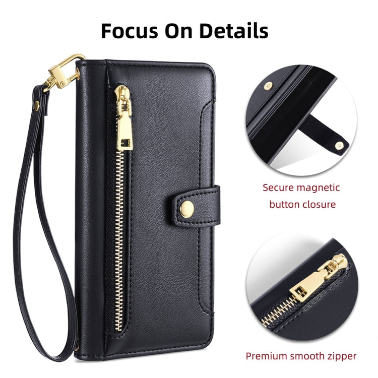 Sheep Texture Cross-body Zipper Wallet Leather Phone Case, For Infinix Note 40 Pro 4G, For Infinix Note 40 Pro 5G, For Infinix Note 40 4G, For Infinix Hot 40i