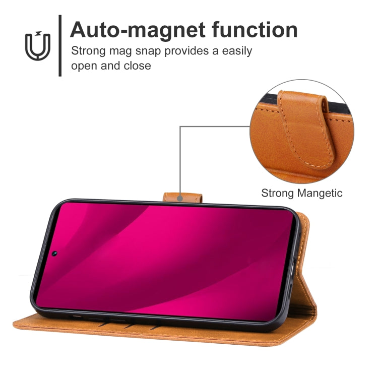 Leather Phone Case, For T-Mobile Revvl 7 Pro 5G, For T-Mobile T Phone 2 5G