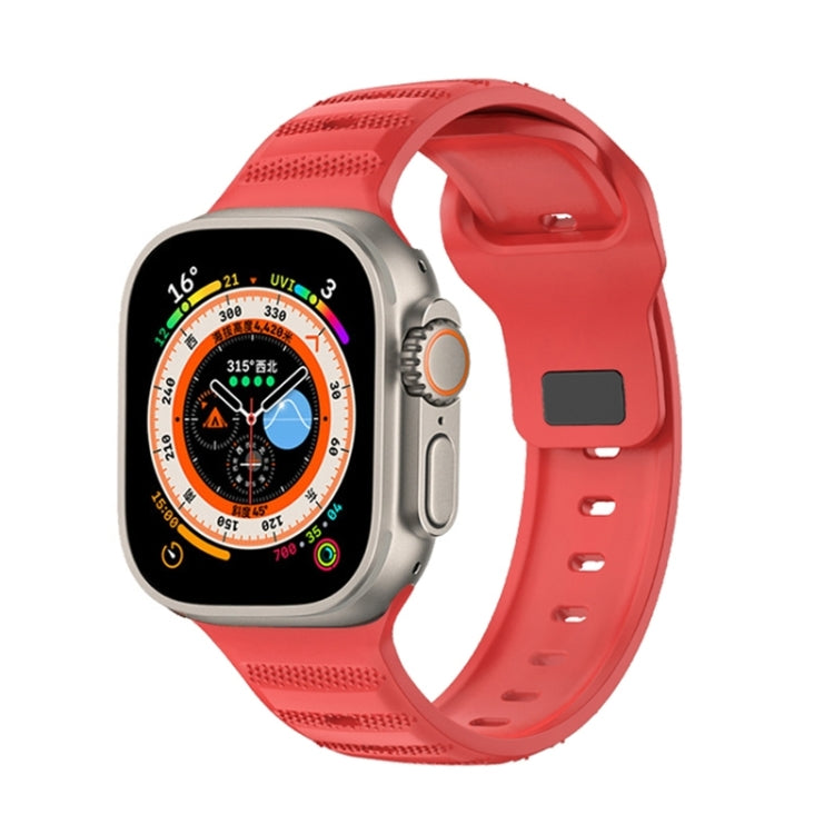 Dot Texture Fluororubber Watch Band, For Apple Watch Ultra 2 49mm, For Apple Watch 8 45mm, For Apple Watch SE 2022 40mm, For Apple Watch 9 45mm