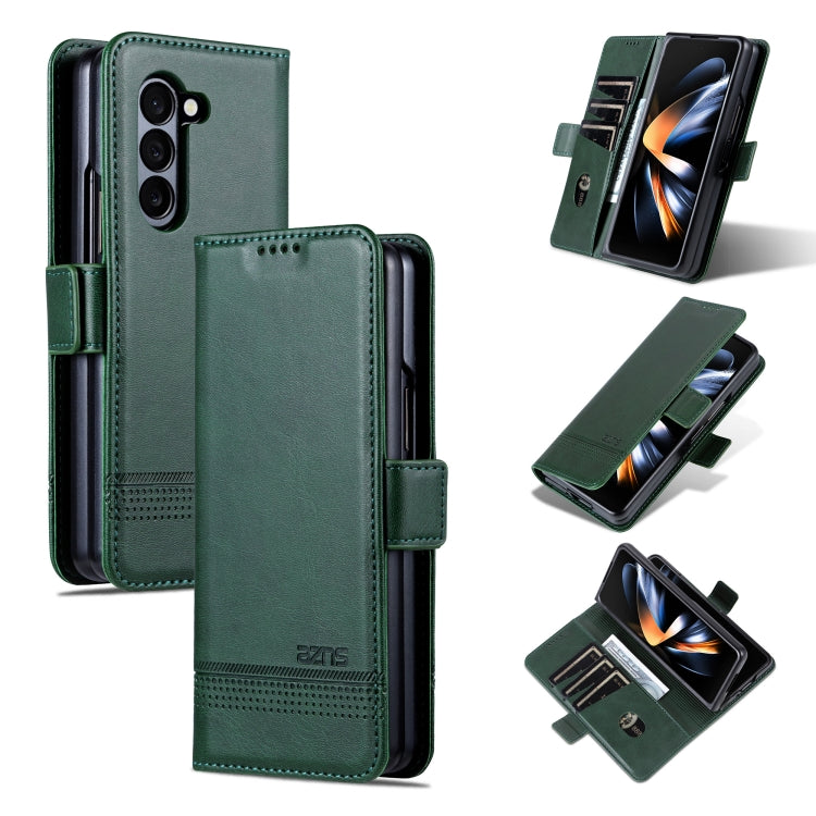 AZNS Magnetic Calf Texture Flip Leather Phone Case, For Samsung Galaxy Z Flip7 FE / Flip6, For Samsung Galaxy Z Fold7 5G, For Samsung Galaxy Z Flip7 5G, For Samsung Galaxy Z Fold6 5G