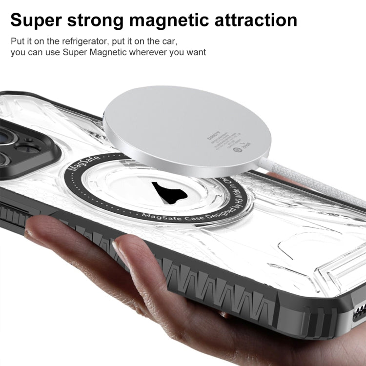 For iPhone 14 CD Texture Magsafe Phone Case(Black)