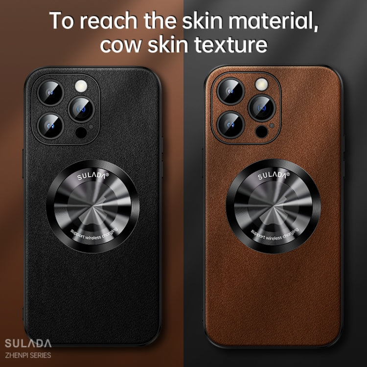 SULADA Microfiber Leather MagSafe Magnetic Phone Case, For iPhone 12 Pro Max, For iPhone 12 Pro