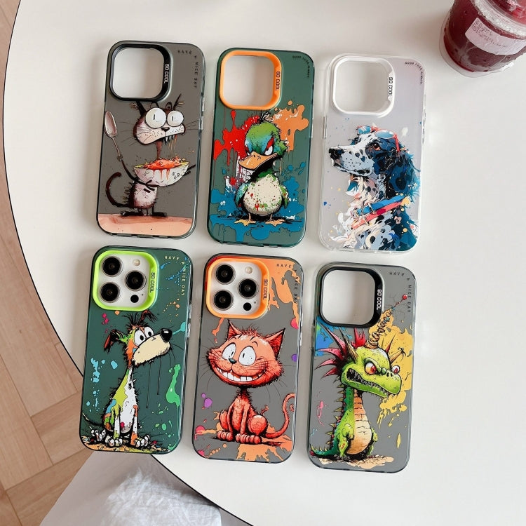 Animal Pattern Oil Painting Series PC + TPU Phone Case, For iPhone 12 mini