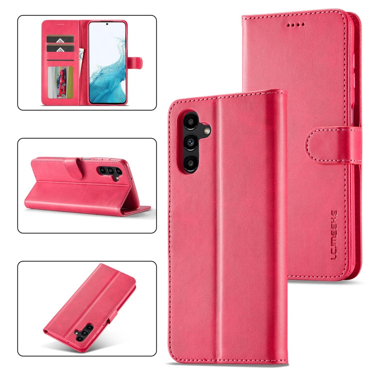 LC.IMEEKE Calf Texture Leather Phone Case, For Samsung Galaxy S24 Ultra 5G, For Samsung Galaxy S23 FE 5G, For Samsung Galaxy S24+ 5G, For Samsung Galaxy S24 5G