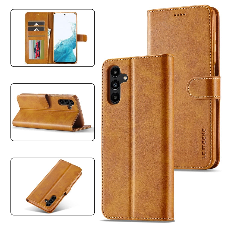 LC.IMEEKE Calf Texture Leather Phone Case, For Samsung Galaxy S24 Ultra 5G, For Samsung Galaxy S23 FE 5G, For Samsung Galaxy S24+ 5G, For Samsung Galaxy S24 5G