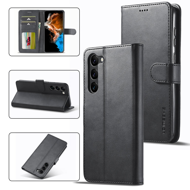 LC.IMEEKE Calf Texture Leather Phone Case, For Samsung Galaxy A35 5G, For Samsung Galaxy S24 Ultra 5G, For Samsung Galaxy S24+ 5G, For Samsung Galaxy S24 5G