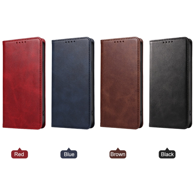For iPhone 15 Magnetic Closure Leather Phone Case(Black)