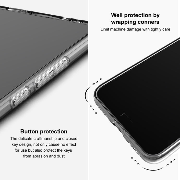 IMAK UX-5 Series Transparent Shockproof TPU Protective Case, For ZTE nubia Z50S Pro 5G