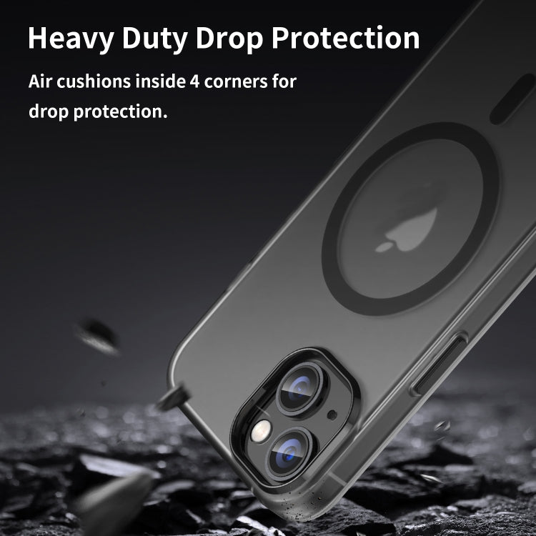MagSafe Frosted Translucent TPU + PC Full Coverage Phone Case, For iPhone 14, For iPhone 14 Pro