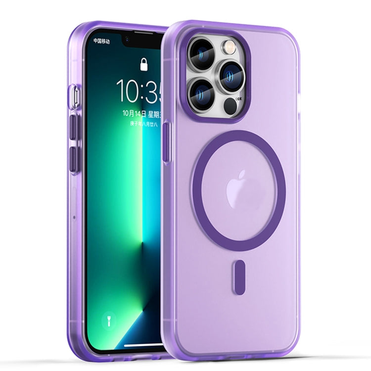MagSafe Frosted Translucent TPU + PC Full Coverage Phone Case, For iPhone 13 Pro Max, For iPhone 13 Pro