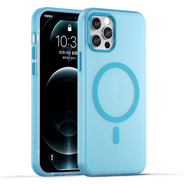 MagSafe Frosted Translucent TPU + PC Full Coverage Phone Case, For iPhone 12 Pro Max, For iPhone 12 Pro