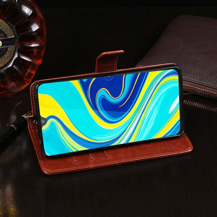 idewei Crazy Horse Texture Horizontal Flip Leather Case with Holder & Card Slots & Wallet, For Cubot P40, For Infinix Hot 9, For Oukitel C19