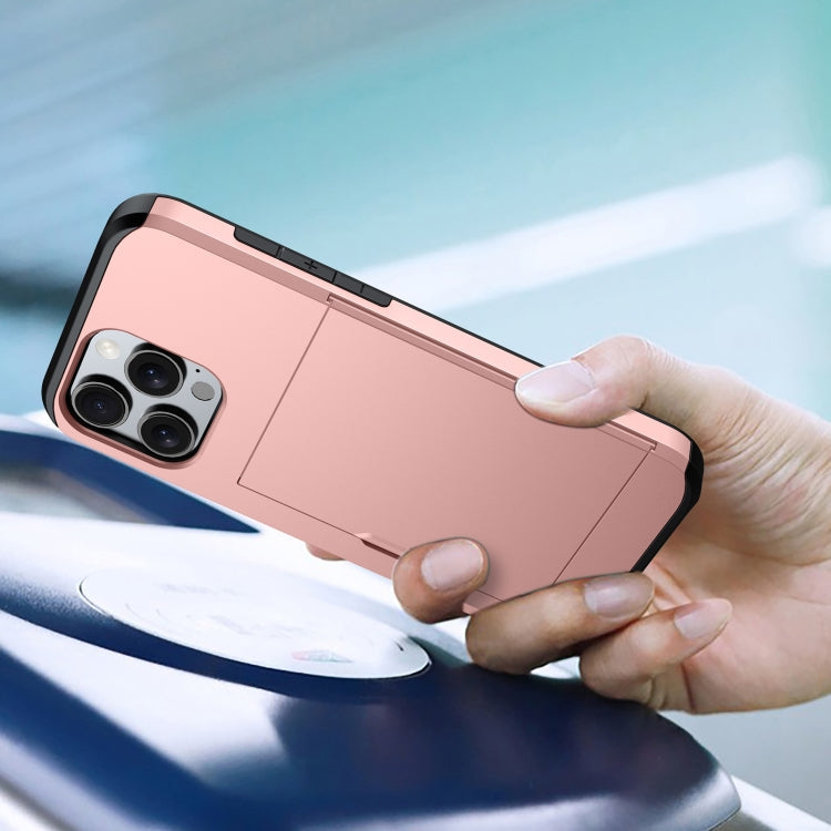 Shockproof Armor Phone Case with Card Slot, For iPhone 17e / 16e, For iPhone 17 Pro Max