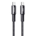 REMAX RC-C100 1.2m 30W Type-C to Type-C Fast Charging Braided Data Cable, Type-C to Type-C