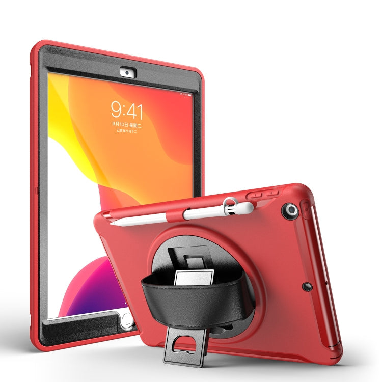 360 Degree Rotation PC+TPU Protective Cover with Holder & Hand Strap & Pen Slot, For Samsung Galaxy Tab S6 Lite, For iPad Pro 12.9 inch (2020), For iPad 10.2