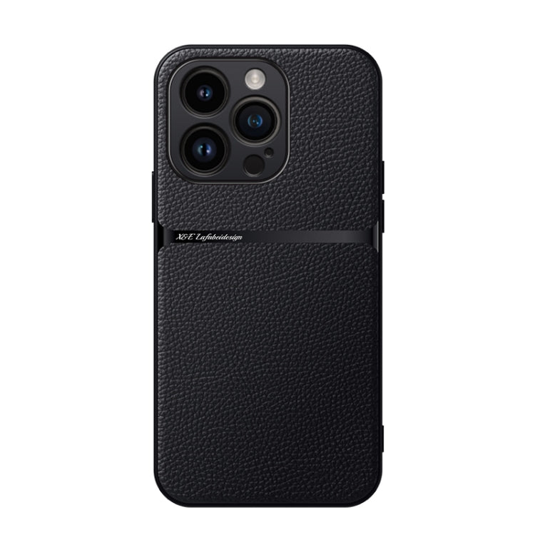 Litchi Leather Magnetic Full Coverage Shockproof Phone Case, For iPhone Air, For iPhone 16 Pro Max, For iPhone 16 Pro, For iPhone 16 Plus