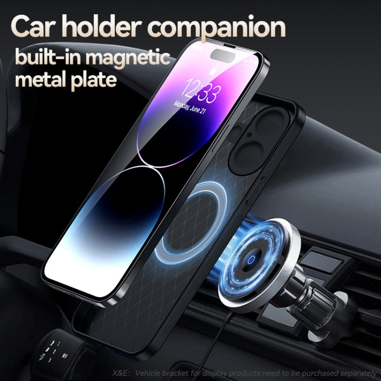 Litchi Leather Magnetic Full Coverage Shockproof Phone Case, For iPhone 16, For iPhone 15 Pro Max, For iPhone 15 Pro, For iPhone 15 Plus