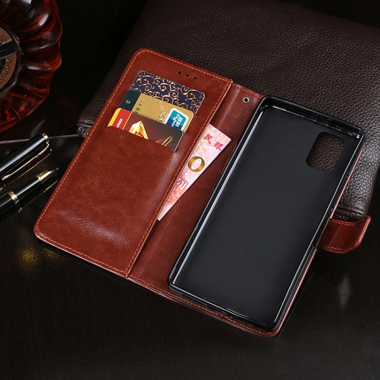 idewei Crazy Horse Texture Horizontal Flip Leather Case with Holder & Card Slots & Wallet, For Samsung Galaxy M51, For Samsung Galaxy S20 FE
