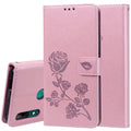 Rose Embossed Horizontal Flip PU Leather Case for Huawei P Smart Z, with Holder & Card Slots & Wallet, For Huawei P Smart Z