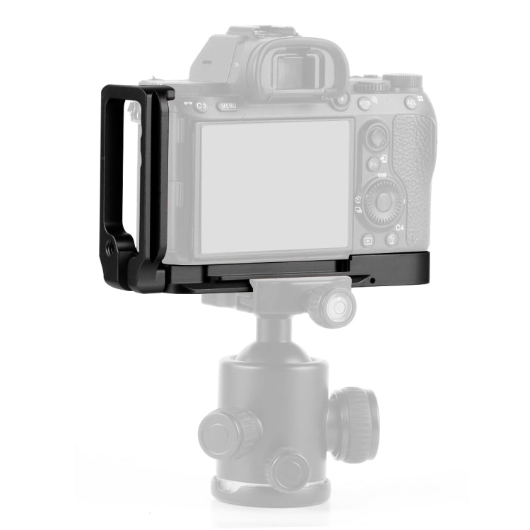 PULUZ 1/4 inch Vertical Shoot Quick Release L Plate Bracket Base Holder for Sony A9 (ILCE-9) / A7 III/ A7R III, For Sony A9 (Red), For Sony A9 (Black)