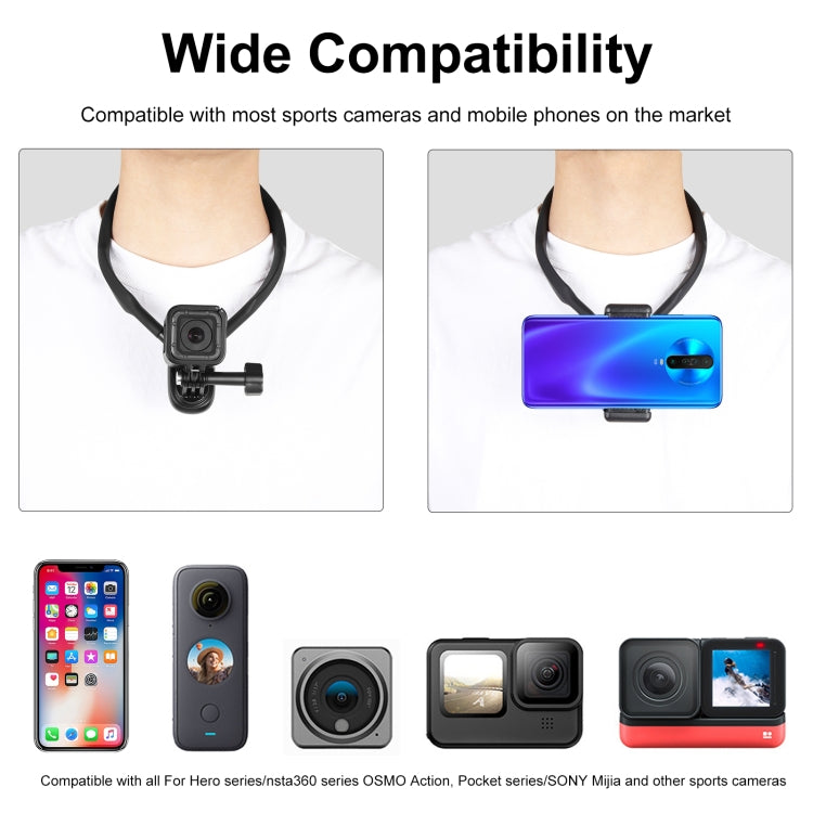 PULUZ Lazy Neck Bracket POV View Mount for GoPro Action Cameras, POV View Mount