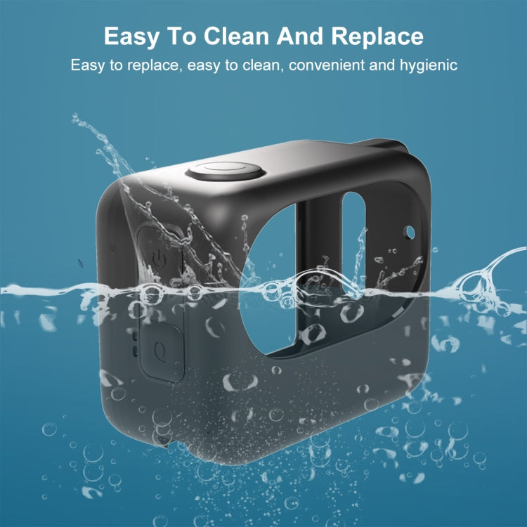 For Insta360 GO 3 / GO 3S PULUZ Camera Charging Case Silicone Case (Black)