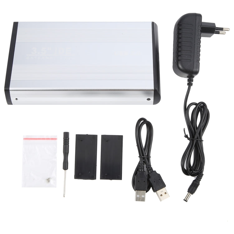3.5 inch HDD External Case, Support IDE Hard Drive, EU Plug