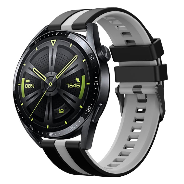 20mm Two-Color Sports Silicone Watch Band, For Amazfit GTS 4