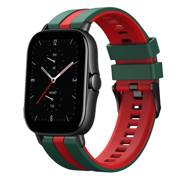 20mm Two-Color Sports Silicone Watch Band, For Amazfit GTS 2E