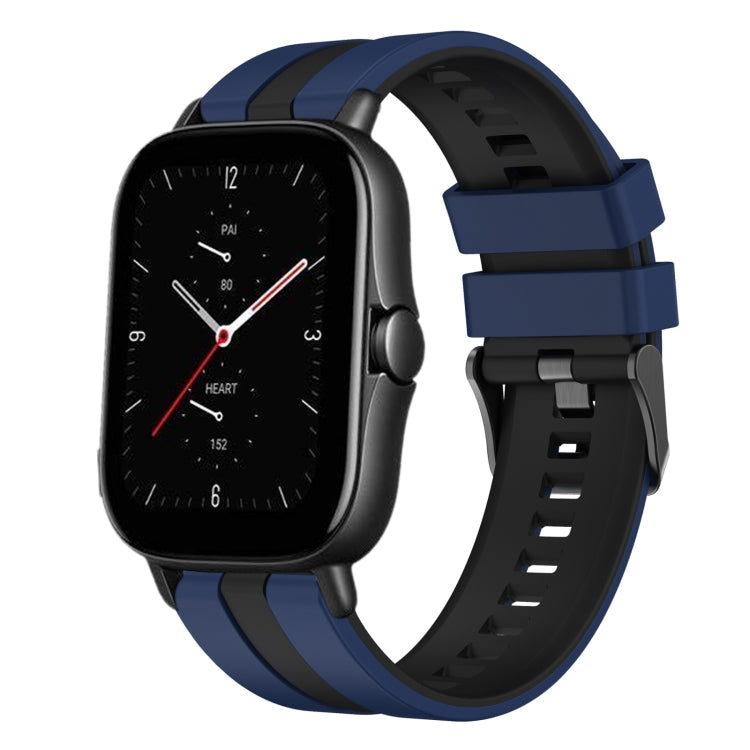 20mm Two-Color Sports Silicone Watch Band, For Amazfit GTS 2E
