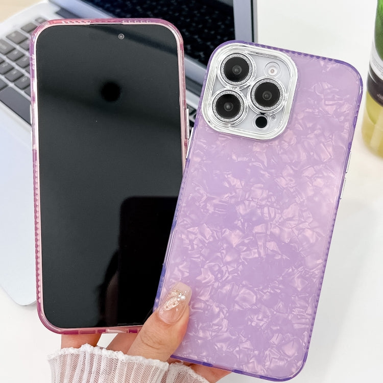 Plating Glitter Texture TPU Phone Case with Lens Film, For iPhone 15