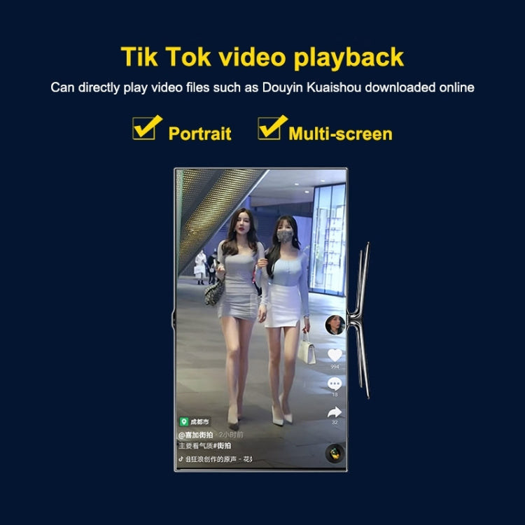 JEDX 4K HD Player Single AD Machine Power on Automatic Loop Play Video PPT Horizontal And Vertical Screen U Disk SD Play UK