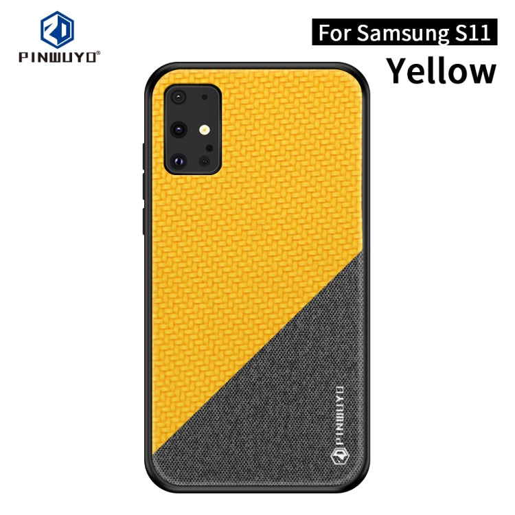 PINWUYO Rong Series  Shockproof PC + TPU+ Chemical Fiber Cloth Protective Cover, For Galaxy S20, For Galaxy S20+