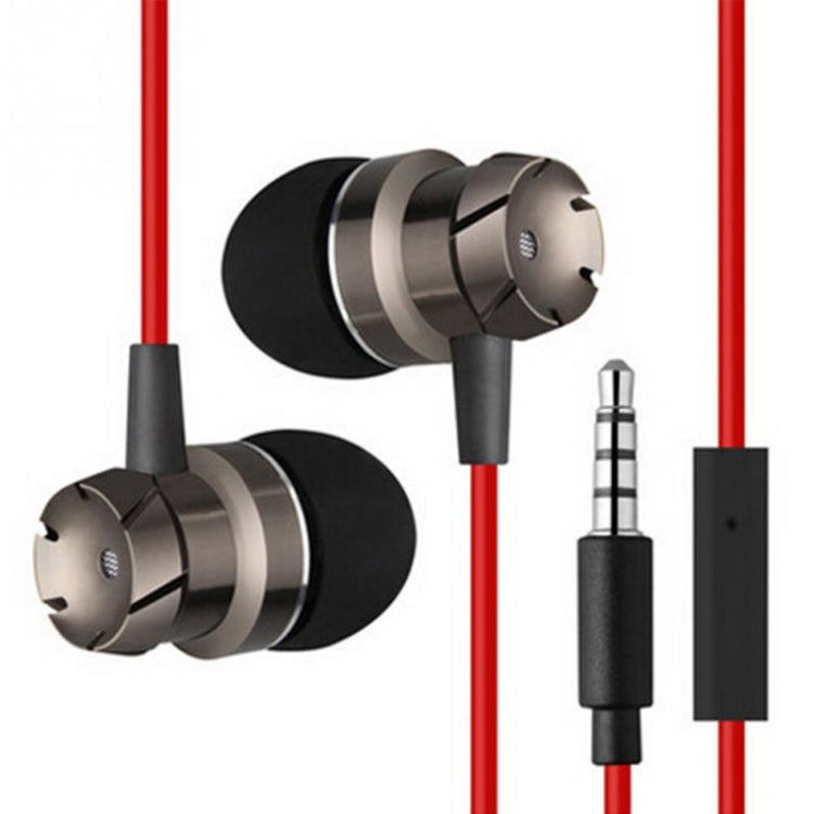 3.5mm Wired Headphones Handsfree Headset In Ear Earphone Earbuds with Mic for Xiaomi Phone MP3 Player Laptop(Silver)