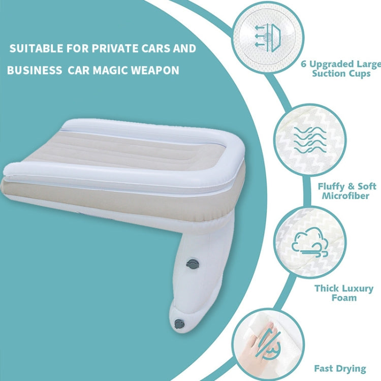 Outdoor Travel Baby Inflatable Bed Children Car Rear Folding Bed Aircraft Inflatable Mattress, Color: Gray?? Bag