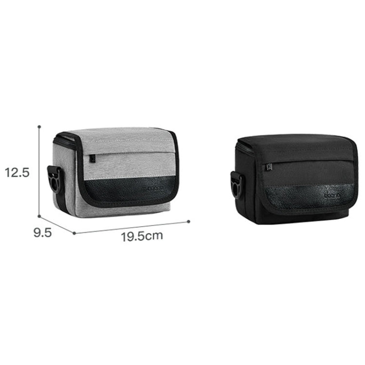 For DJI Mini 4 Pro Baona BN-H016 Portable Waterproof Crossbody Drones Storage Bag, Grey, Black