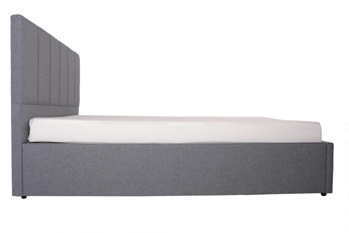 Waltz Fabric Ottoman Bed Grey