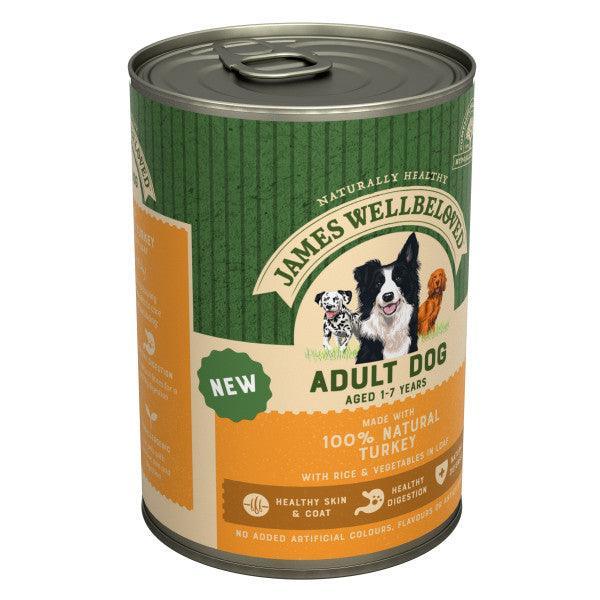 James Wellbeloved Dog Adult Turkey & Rice Loaf Tin 400g