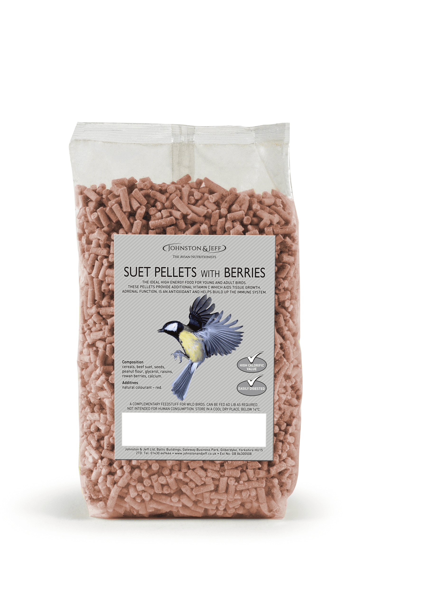 Johnston & Jeff Suet Pellets with Berries 1kg