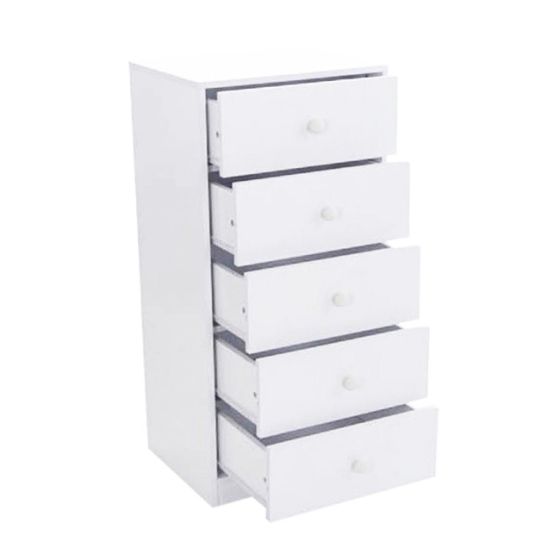 Flair Wizard Chest of 5 Drawers White